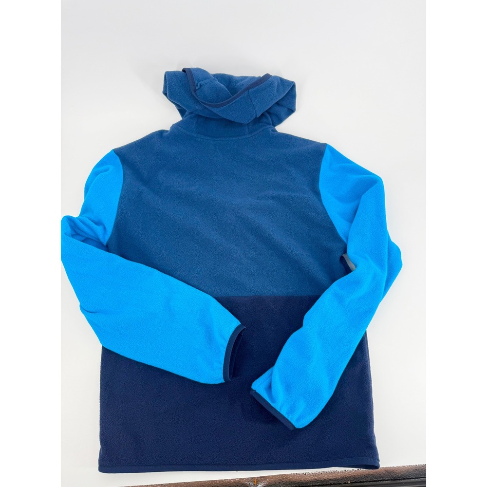 The North Face Blue Colorblock Full Zip Fleece Hoodie Teen Unisex XL 14/16 - Picture 5 of 6